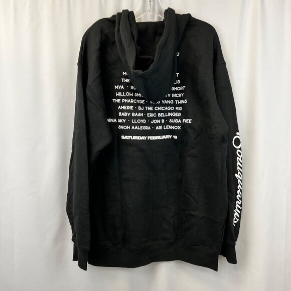 Soulquarius Men’s Full Zip Tour Hoodie Long Sleeve Pockets Black/Multi Size XL - Picture 8 of 9